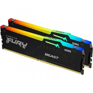 DIMM DDR5 32GB (2x16GB kit) 5600MT/s KF556C36BBEAK2-32 Fury Beast RGB EXPO