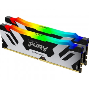 DIMM DDR5 64GB (2x32GB kit) 6000MT/s KF560C32RSAK2-64 FURY Renegade Silver RGB