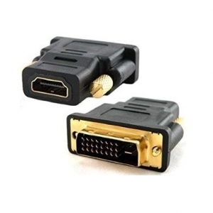 DVI-D Dual Link (M) - HDMI (F) crni