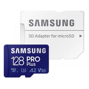 PRO PLUS MicroSDXC 128GB U3 Blue + SD Adapter MB-MD128KA