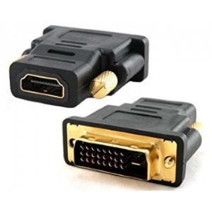 Adapter DVI-D Dual Link (M) - HDMI (F) crni