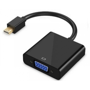 Adapter - konvertor Mini DisplayPort (M) - VGA (F) crni