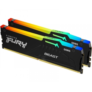 DIMM DDR5 32GB (2x16GB kit) 6800MT/s KF568C34BBEAK2-32 FURY Beast Black RGB EXPO