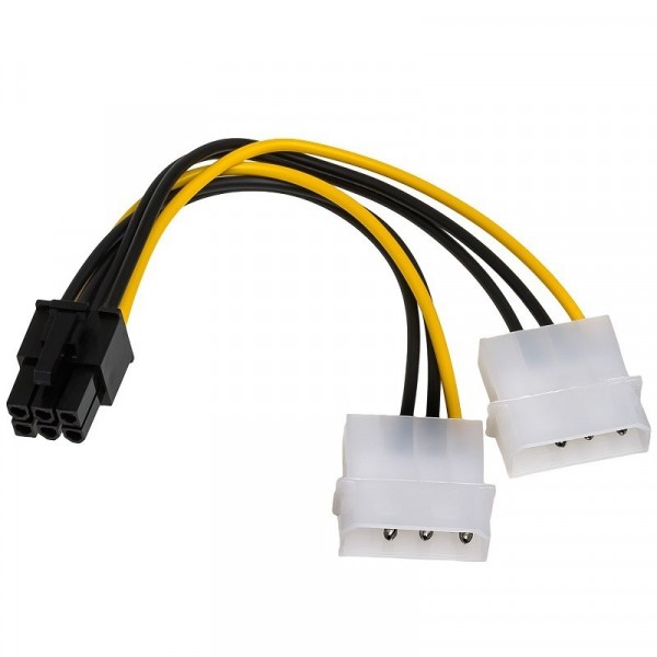 Naponski adapter za PCI-E VGA (6-pin) -2x Molex