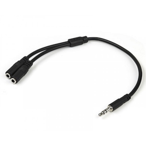 Adapter Audio 3.5mm stereo (M) - 2x 3.5mm stereo (F)