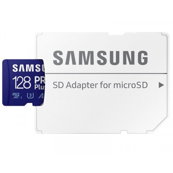 PRO PLUS MicroSDXC 128GB U3 Blue + SD Adapter MB-MD128KA