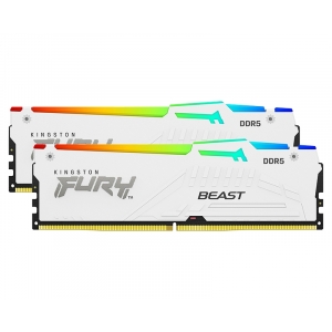 DIMM DDR5 64GB (2x32GB kit) 5600MT/s KF556C36BWEAK2-64 Fury Beast RGB White Expo