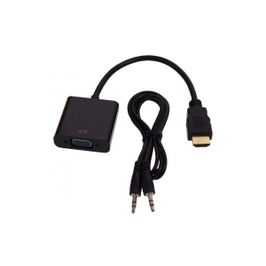 Adapter-konvertor HDMI na VGA+Micro+Audio (m/ž)