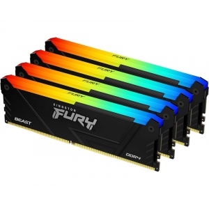 DIMM DDR4 128GB (4x32GB kit) 3600MT/s KF436C18BB2AK4/128 Fury Beast RGB Black XMP