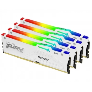 DIMM DDR5 128GB (4x32GB kit) 5200MT/s KF552C40BWAK4-128 FURY Beast White RGB XMP